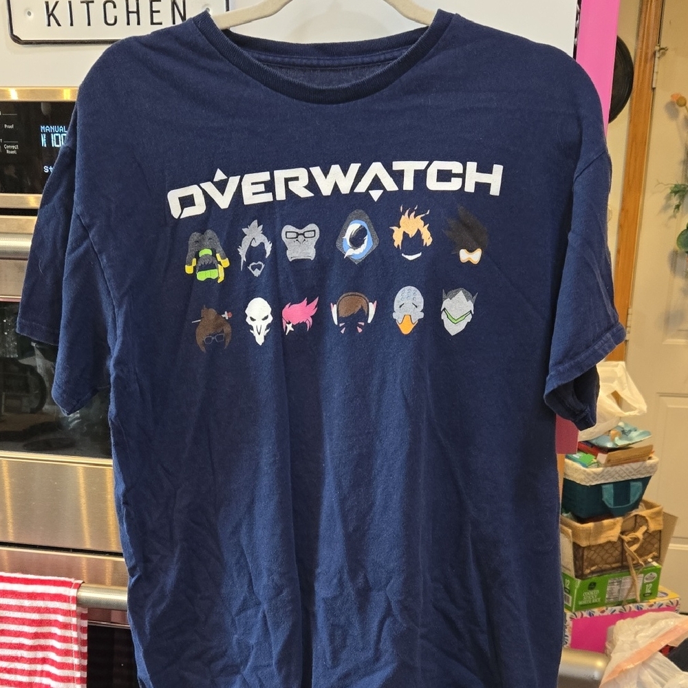 Overwatch Navy Blue Graphic Tee